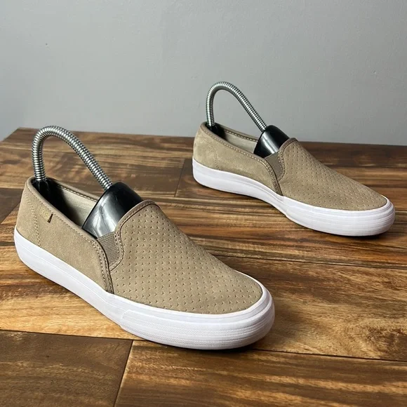 Keds Shoes Keds Double Decker Perforated Leather Suede Slip On
